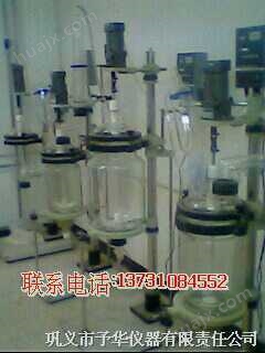 双层玻璃反应釜 单层玻璃反应器
